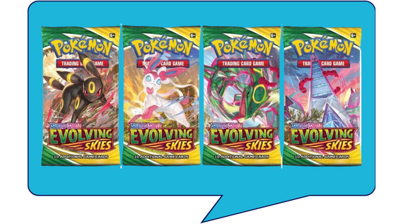 Evolving skies pokemon booster packs
